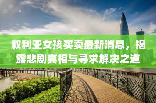 叙利亚女孩买卖最新消息，揭露悲剧真相与寻求解决之道