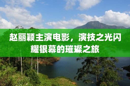 赵丽颖主演电影，演技之光闪耀银幕的璀璨之旅