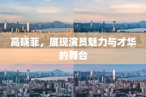 高晓菲，展现演员魅力与才华的舞台