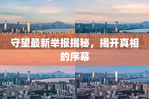 守望最新举报揭秘，揭开真相的序幕