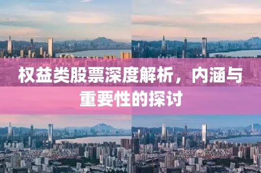 权益类股票深度解析，内涵与重要性的探讨