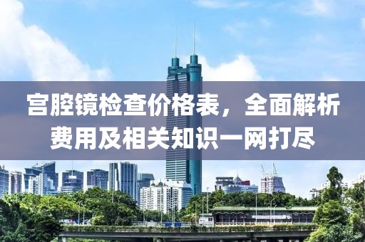 宫腔镜检查价格表，全面解析费用及相关知识一网打尽
