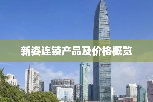 新姿连锁产品及价格概览