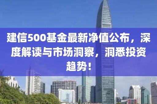 建信500基金最新净值公布，深度解读与市场洞察，洞悉投资趋势！