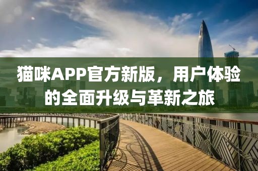 猫咪APP官方新版，用户体验的全面升级与革新之旅