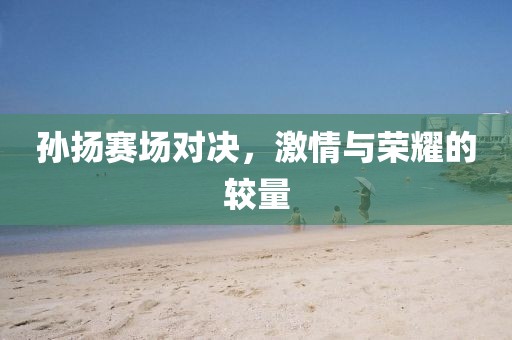 孙扬赛场对决，激情与荣耀的较量