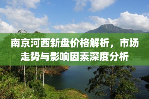 南京河西新盘价格解析，市场走势与影响因素深度分析