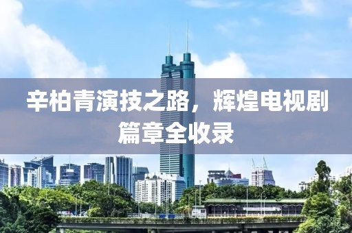 辛柏青演技之路，辉煌电视剧篇章全收录